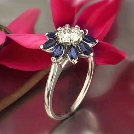 custom platinum engagement ring