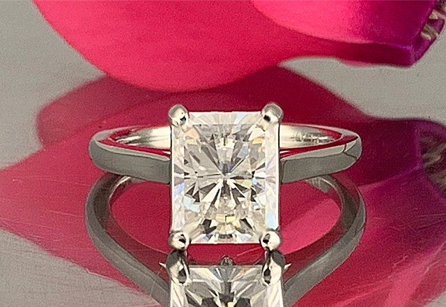 custom solitaire engagement ring