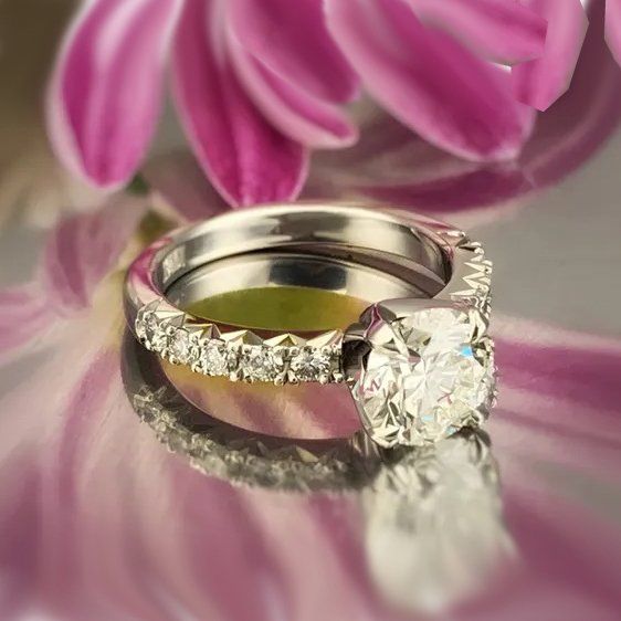 custom platinum engagement ring