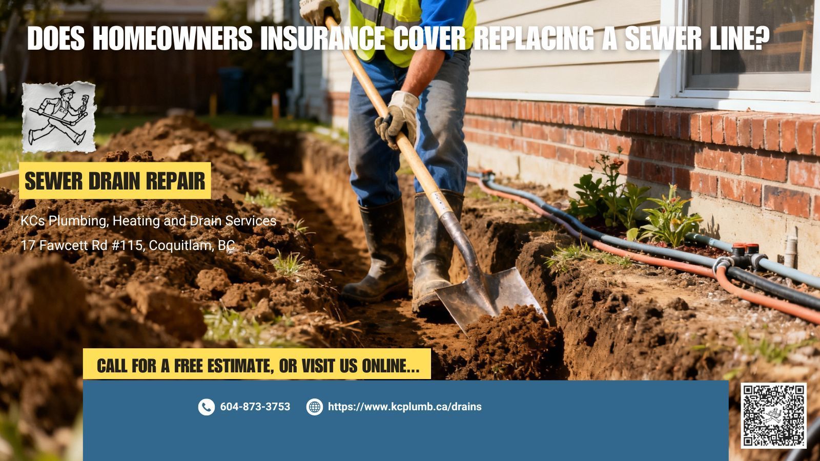 does homeowners insurance cover replacing a sewer line