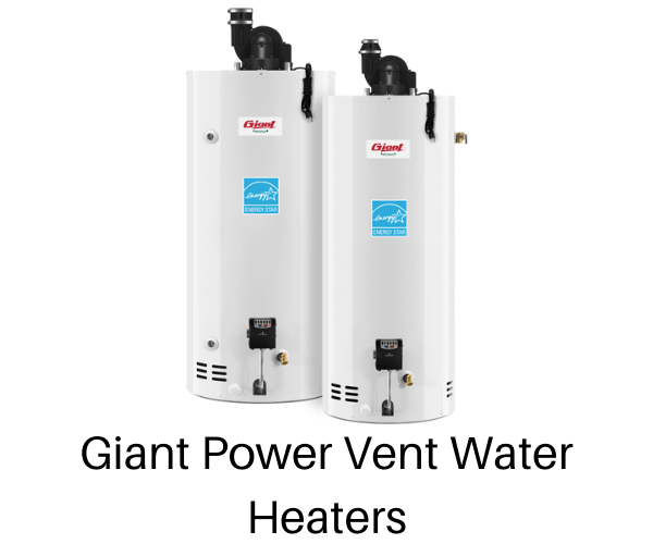 Giant Power Vent Gas Water Heaters