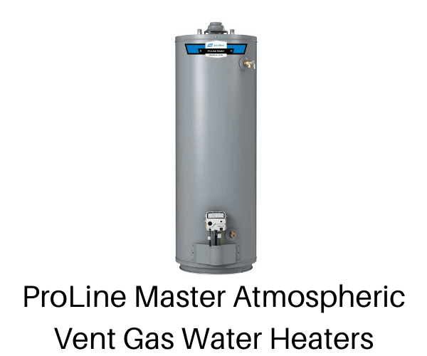 ProLine Master Atmospheric Vent Gas Water Heaters