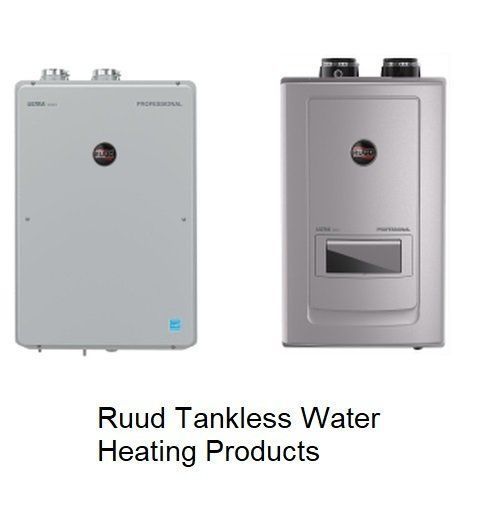 Ruud Tankless Water Heating Products