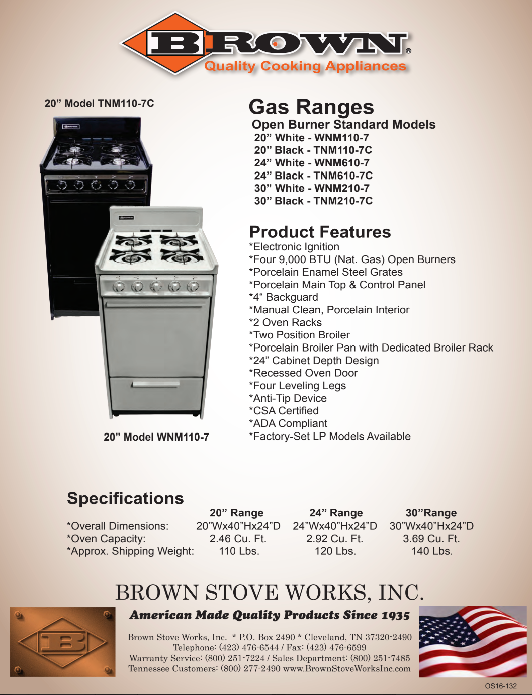 A stainless steel stove with four burners and a drawer underneath