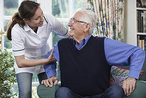 Nurse and Old Man — Quality Caregivers in Las Vegas, NV