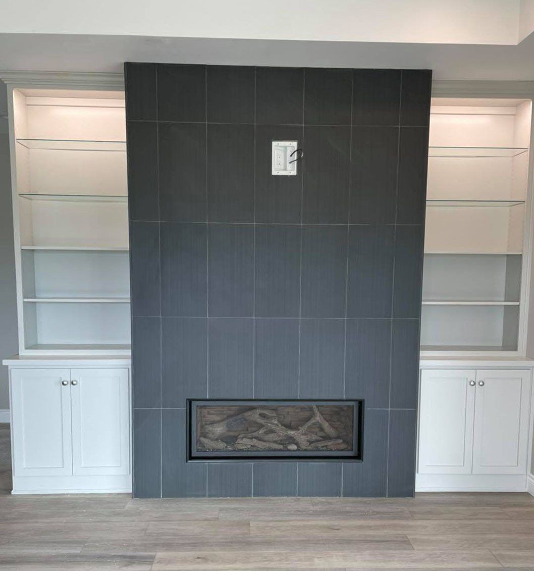 Fire Place Shelving