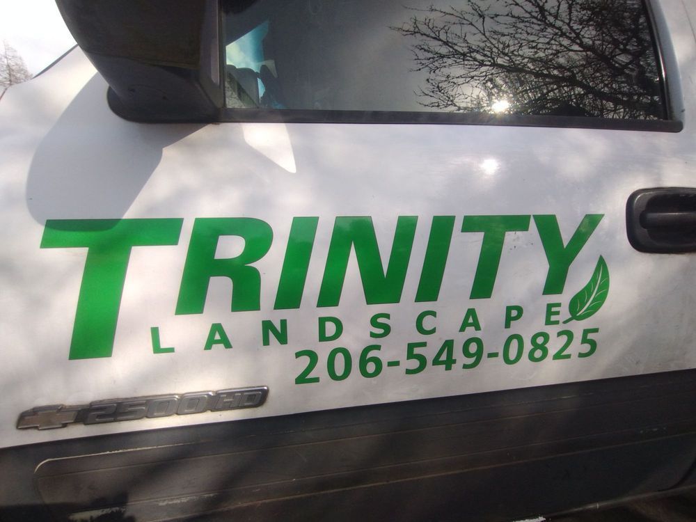 White truck door with green 