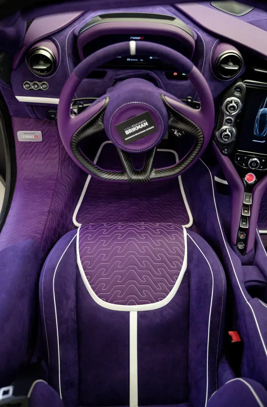 MCLAREN 720S, custom interior, detail
