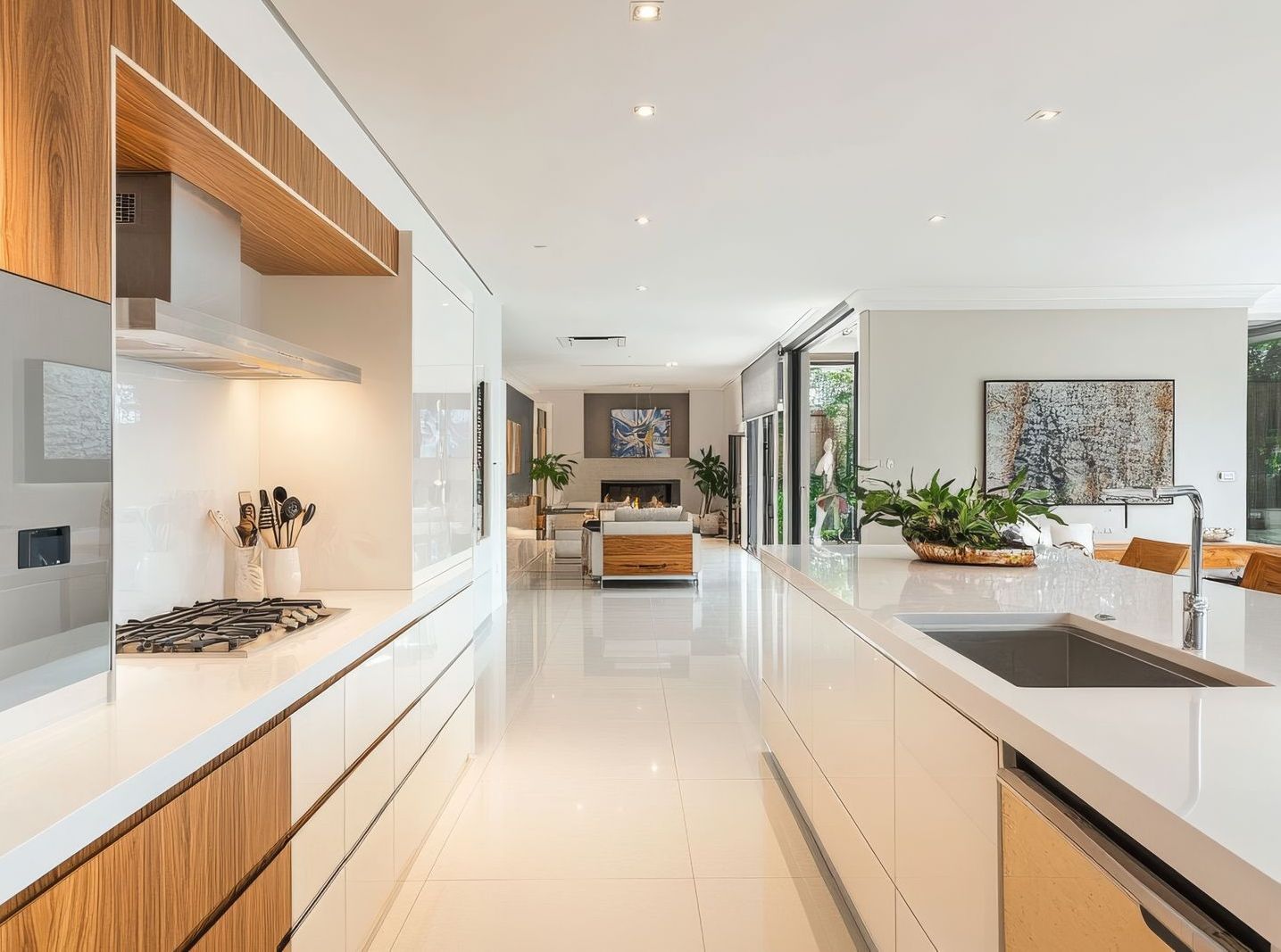 A luxurious modern kitchen.