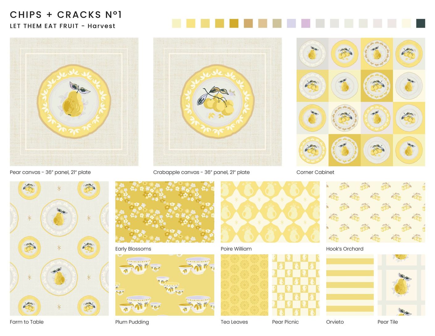 Let Them Eat Fruit Collection in Harvest colorway.