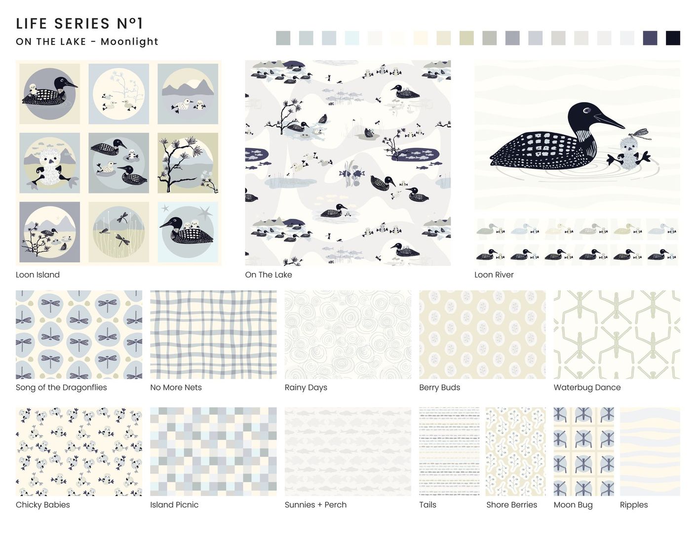 On The Lake Collection in Moonlight colorway.
