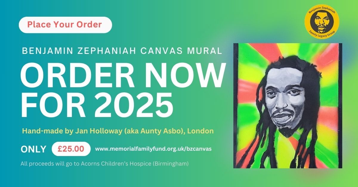 Benjamin Zephaniah Canvas Mural