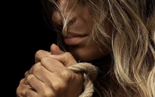 Woman in bondage