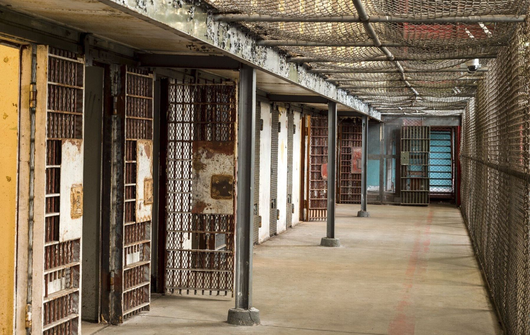 Abandoned prison cells