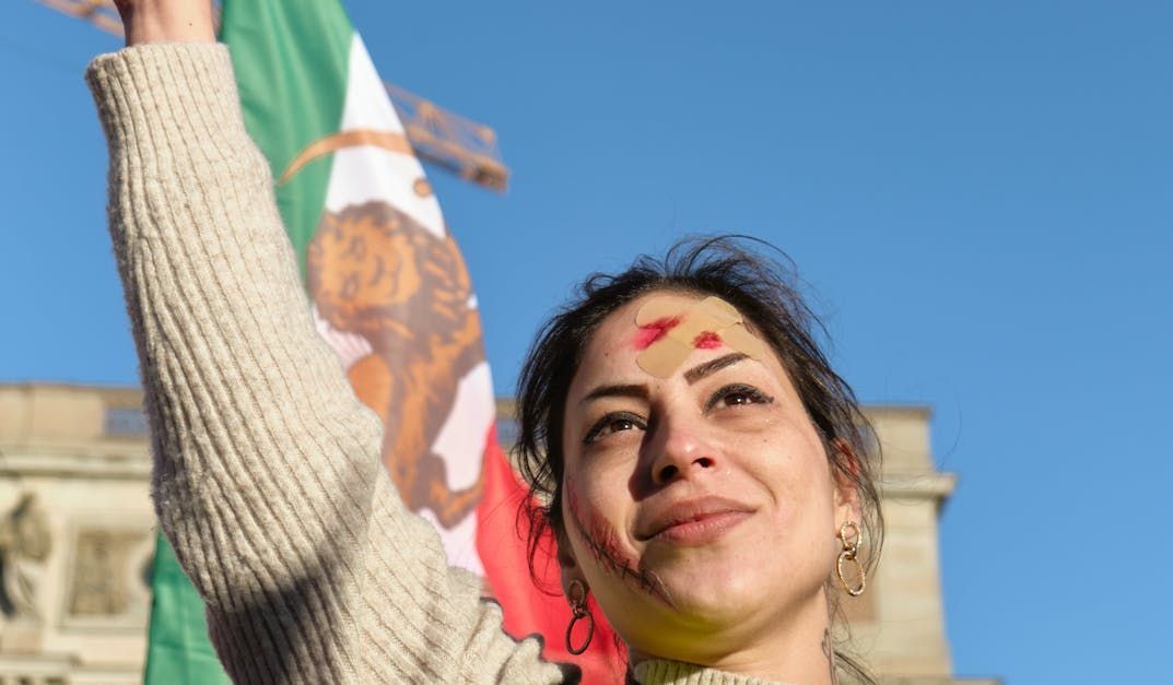 Iranian women protesters