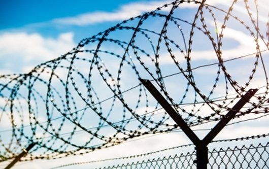 prison barbed wire fencing