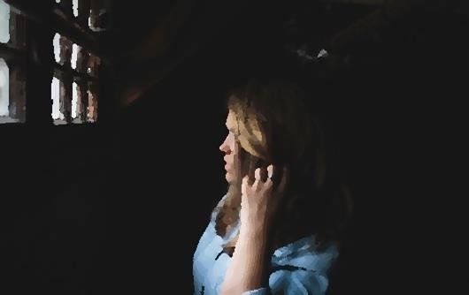 woman in a cell