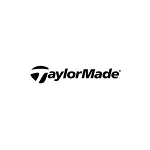 TaylorMade golf equipment logo: Black and white.