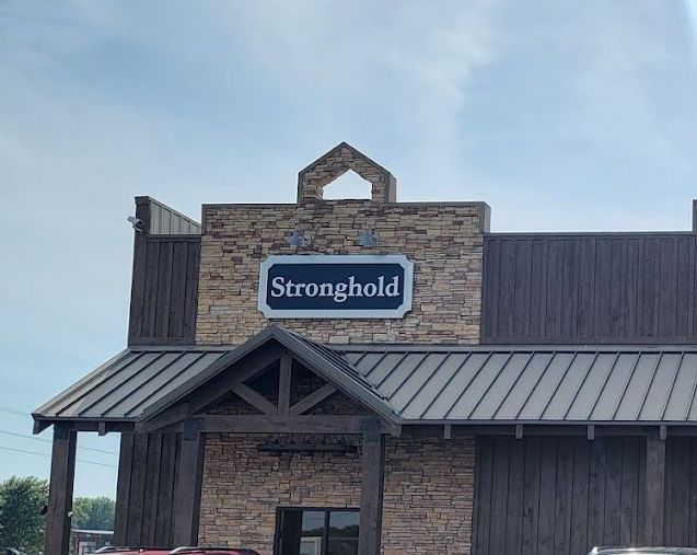 Outside sign on Stronghold on their business location in Springfield MO