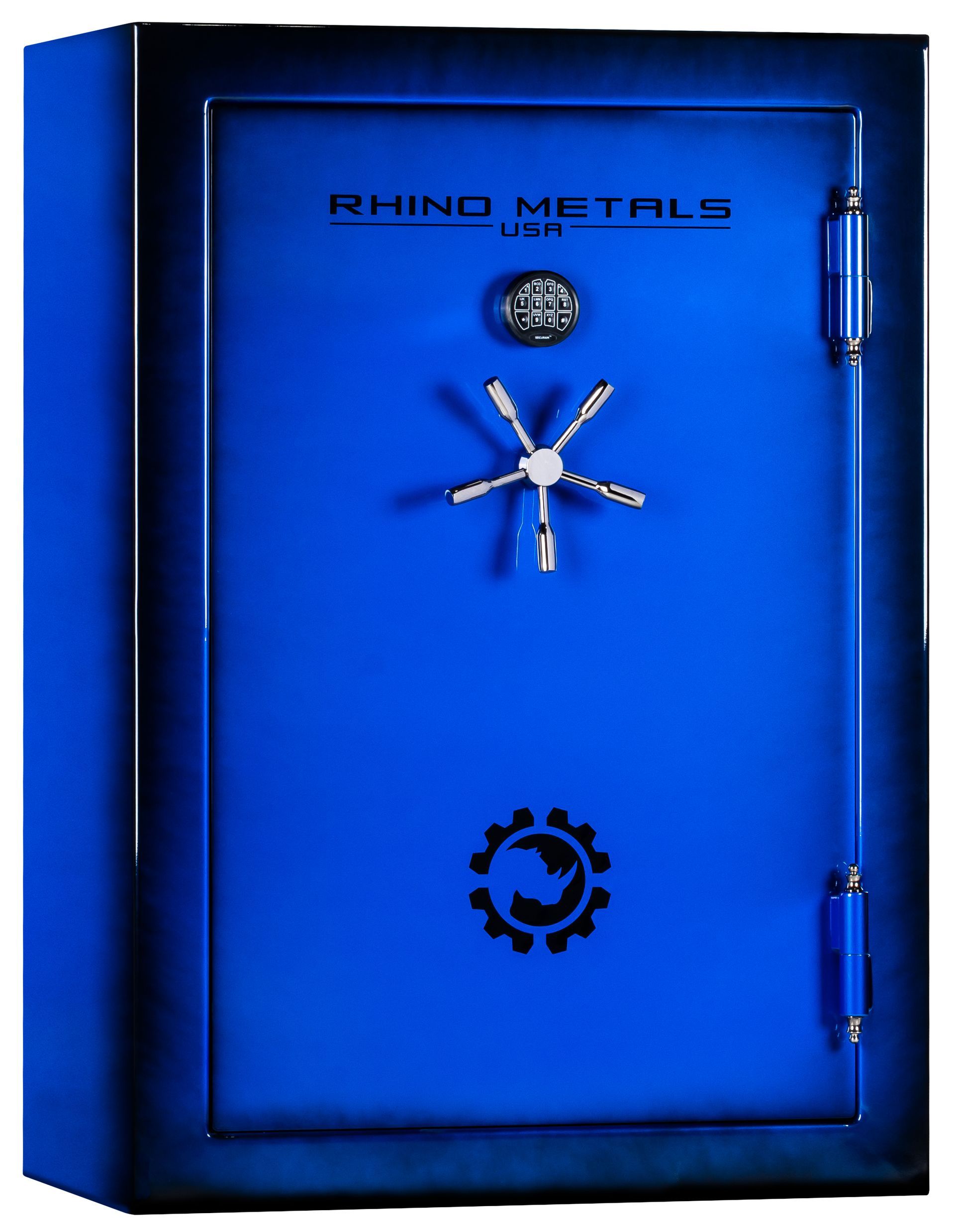 Blue Gun safe door by Rhino Safes | safes dealer in Springfield MO