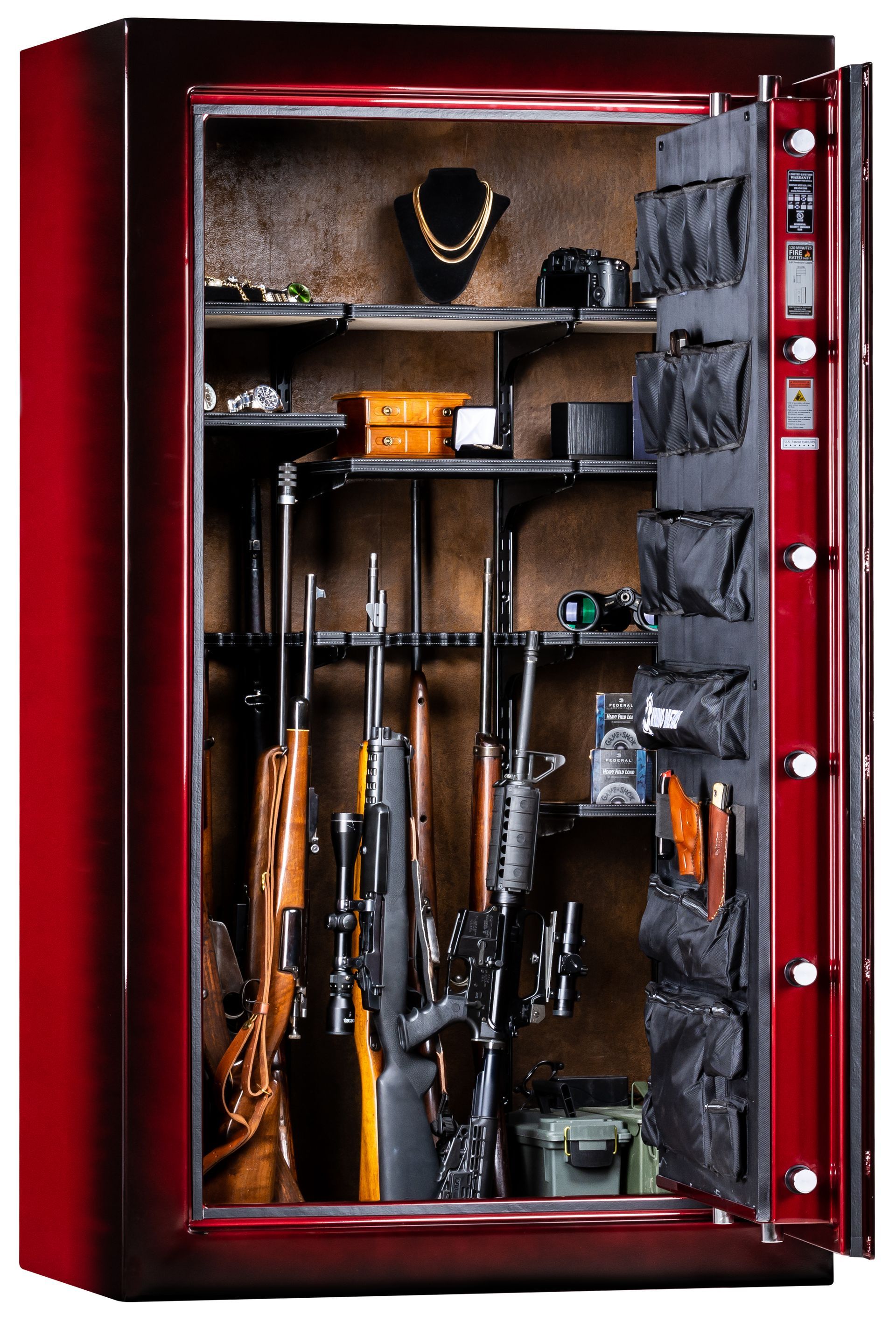 inside large crimson gun safe for sale springfield mo