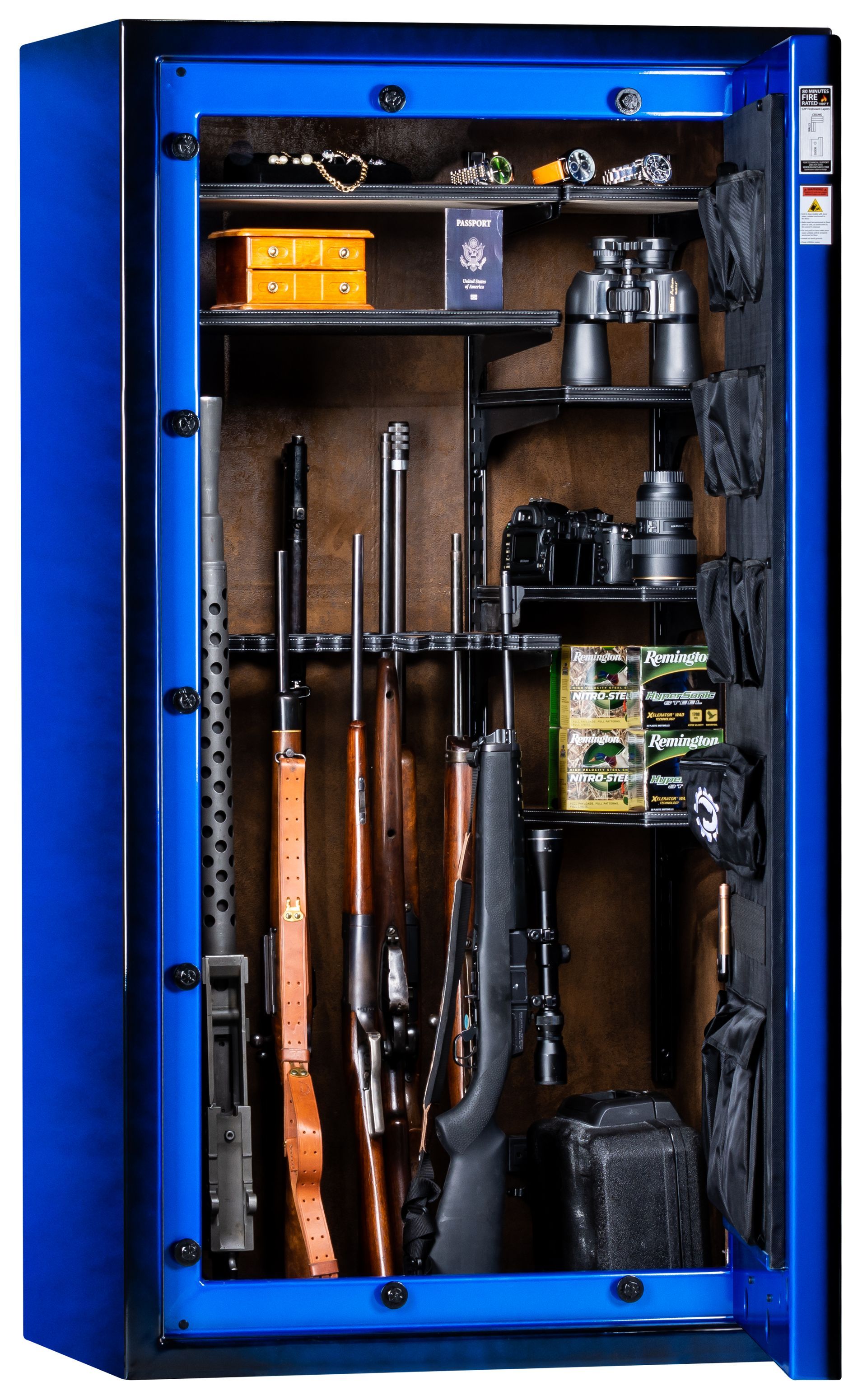 Inside blue rhino gun safe in pingfield MO