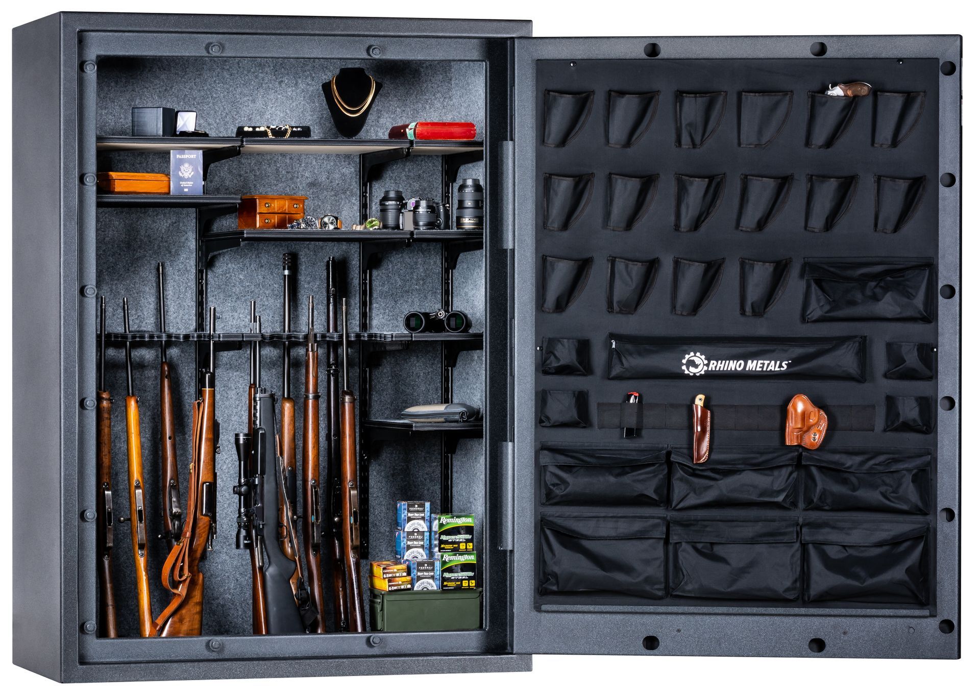 inside large granite gun safe in springfield mo