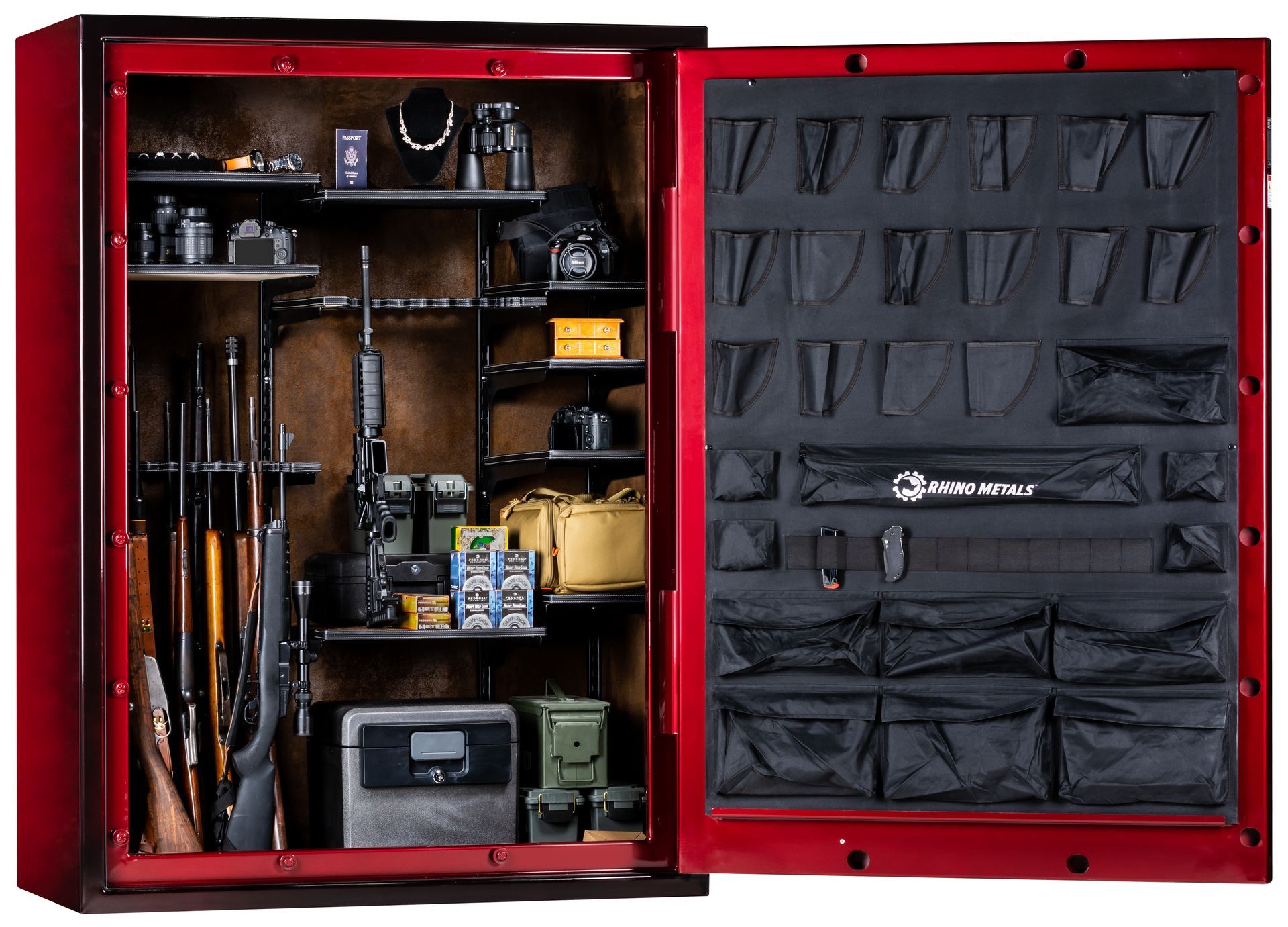 inside red gun safe in Springfield MO | best gun safes