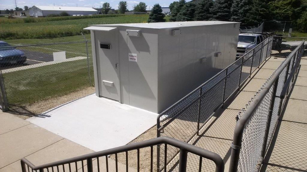 above ground commercial storm shelter for fedex in owatonna