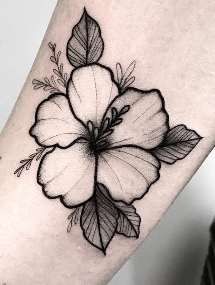 tattooed flowers