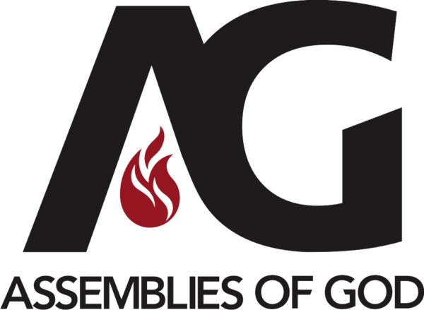 El logo de las asambleas de dios es negro y rojo