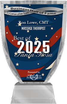 Awarded Best Massage Therapist 2025 - Santa Rosa, CA