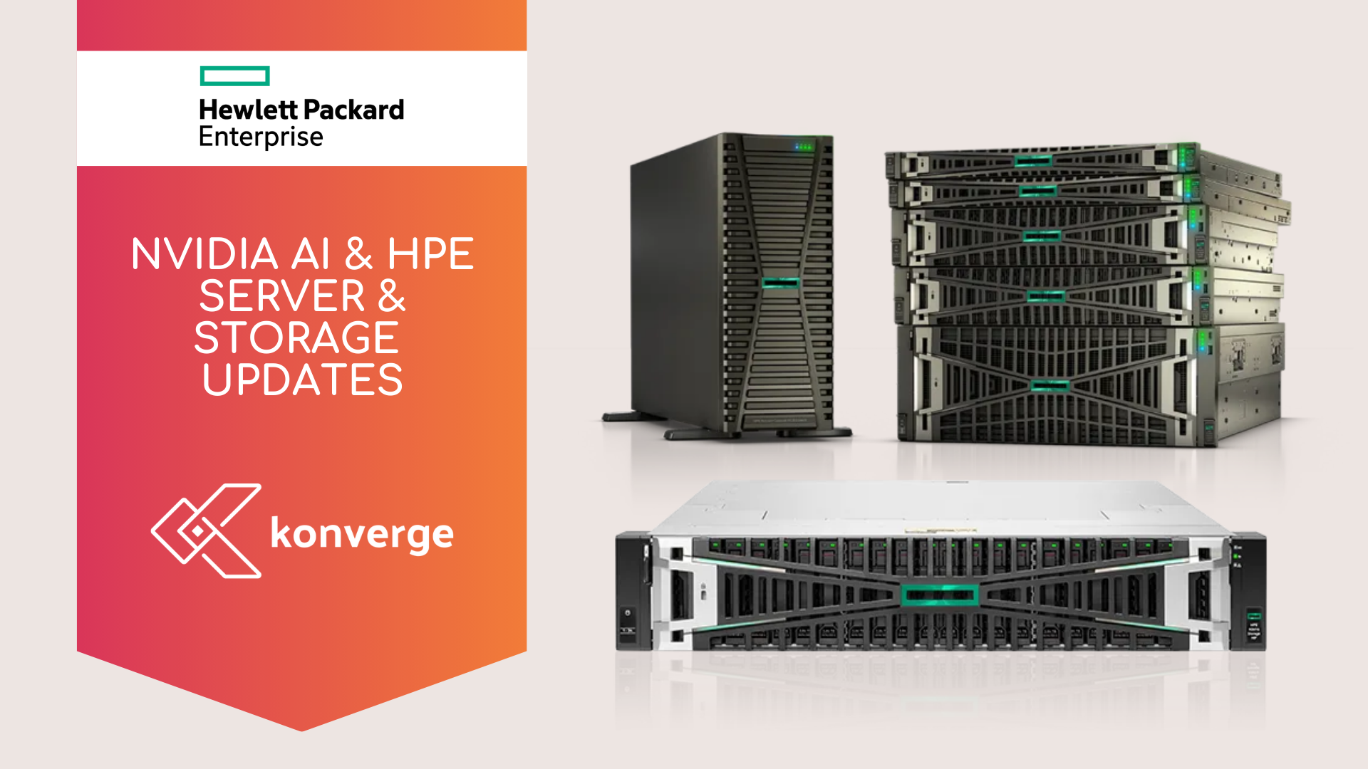 Nvidia ai and hp server and storage updates by converge