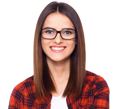 Lady in glasses smiling image