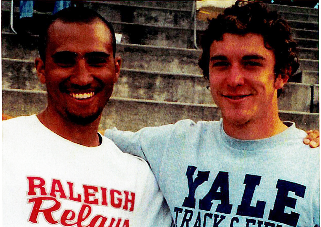 Thomas hocker and classmate jeff Hobbs next to eachother at Yale
