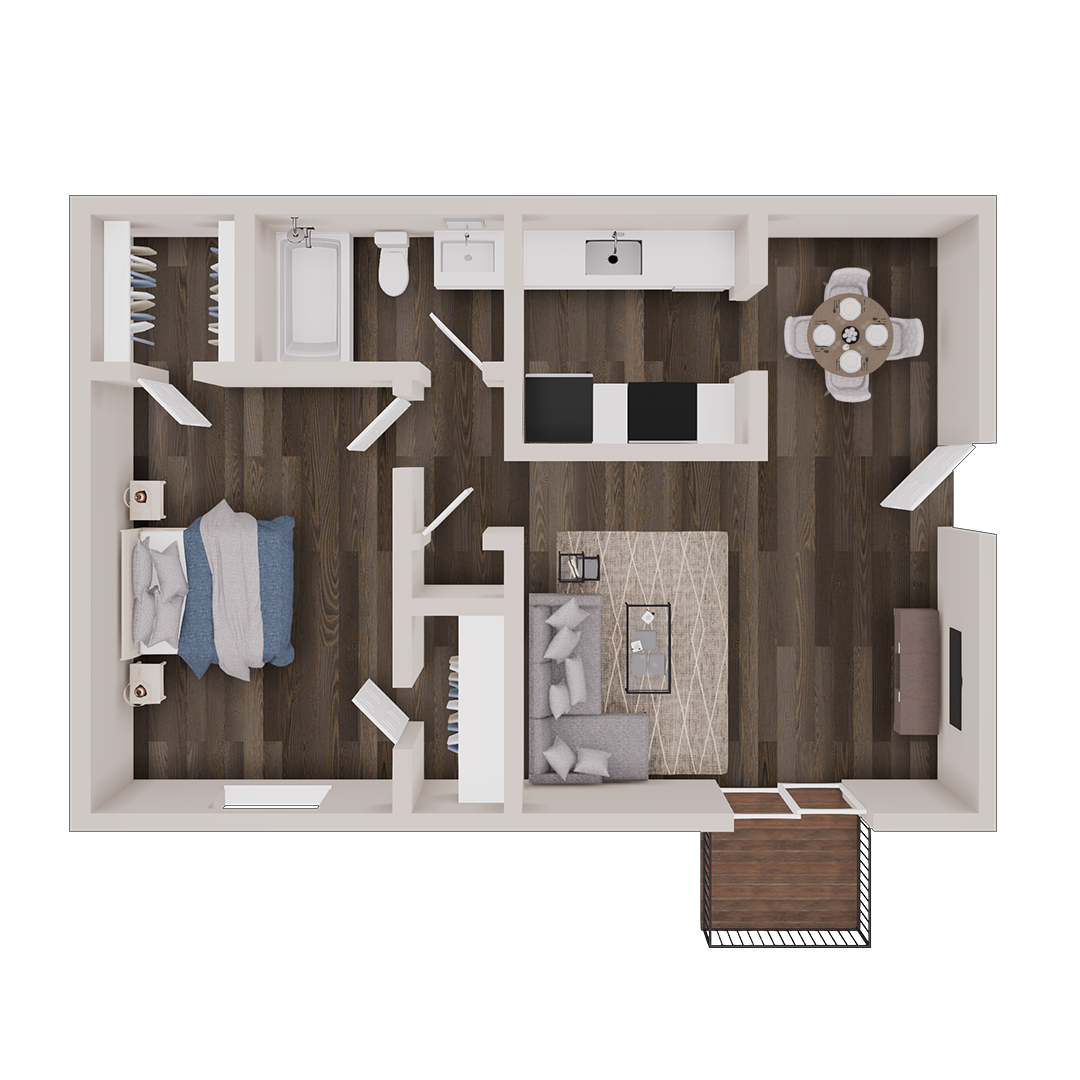 LARGE 1 BED 1 BATH:  $1000/MONTH