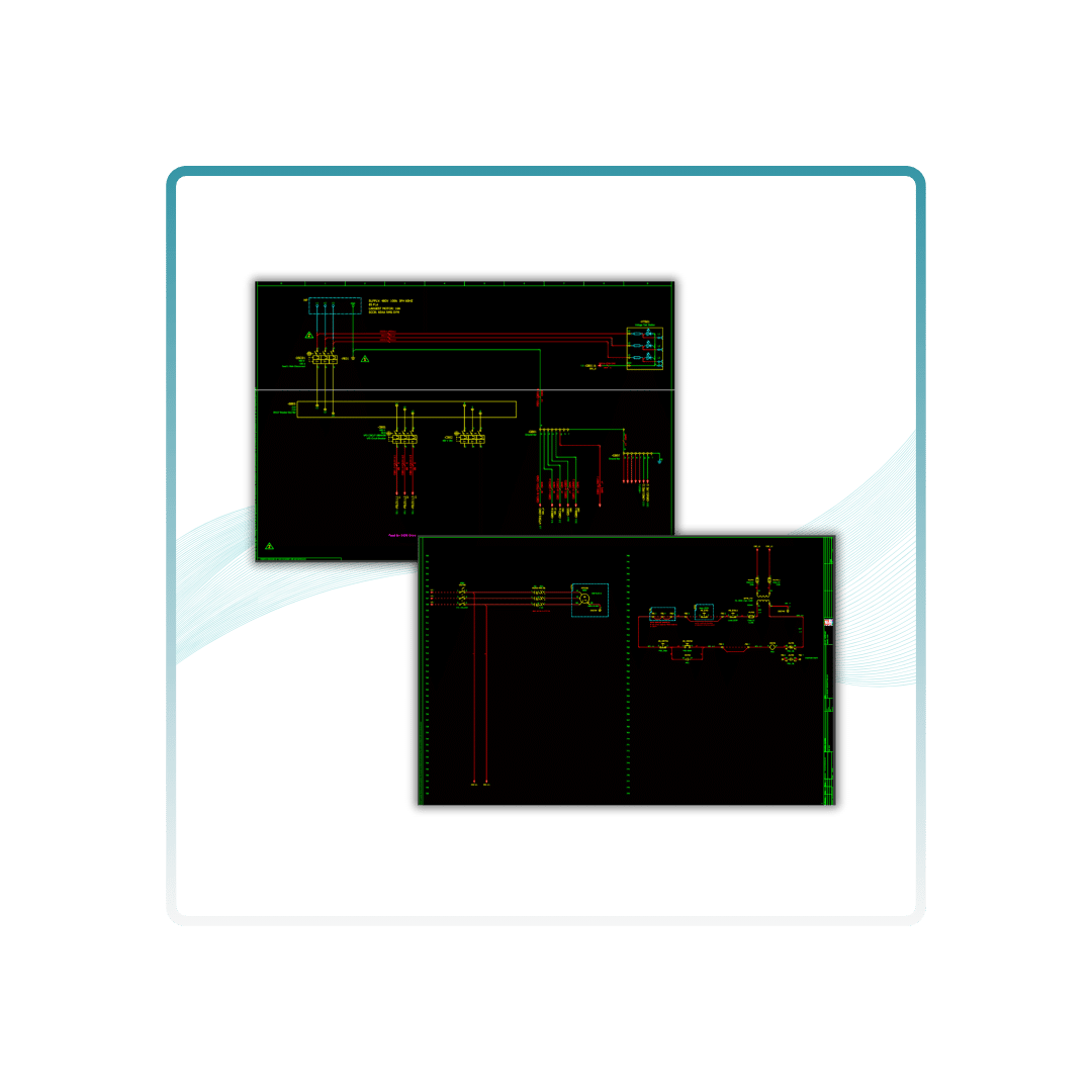 engineered drawings for  control panel.