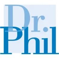 Dr. Phil logo in light blue and dark blue text