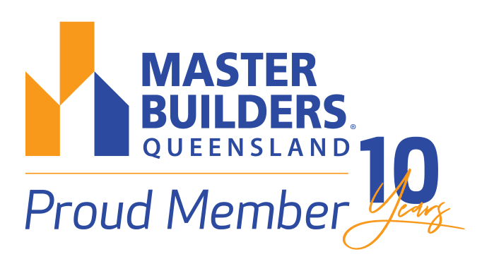 Master Builders Queensland - Proud Member - 10 Years Logo