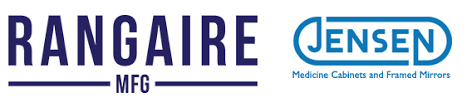 Two logos for rangaire and jensen are shown on a white background
