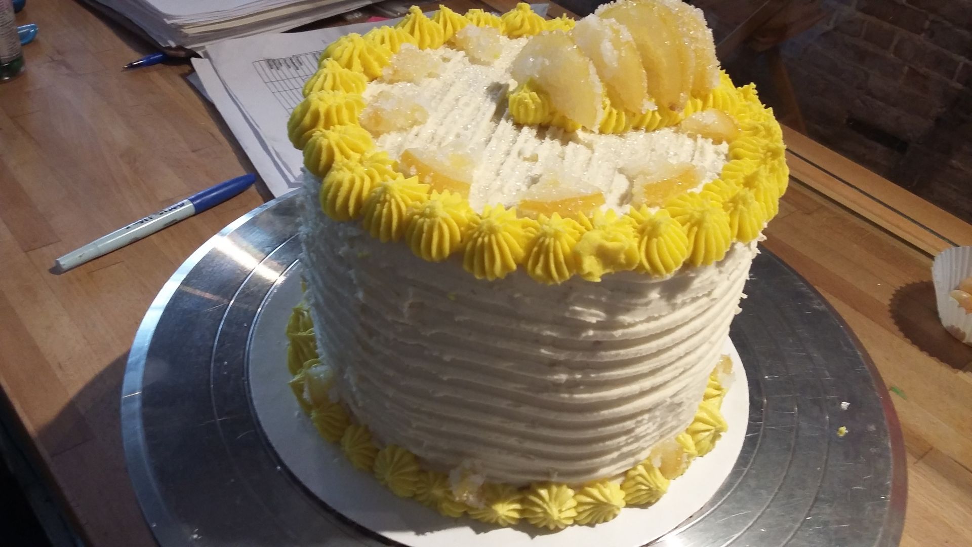 Lemon Buttercream layer cake