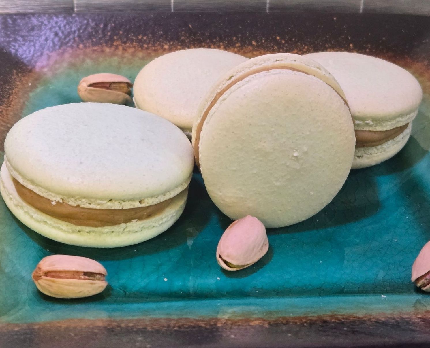 Pistachio Macarons