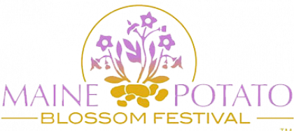 A logo for the maine potato blossom festival