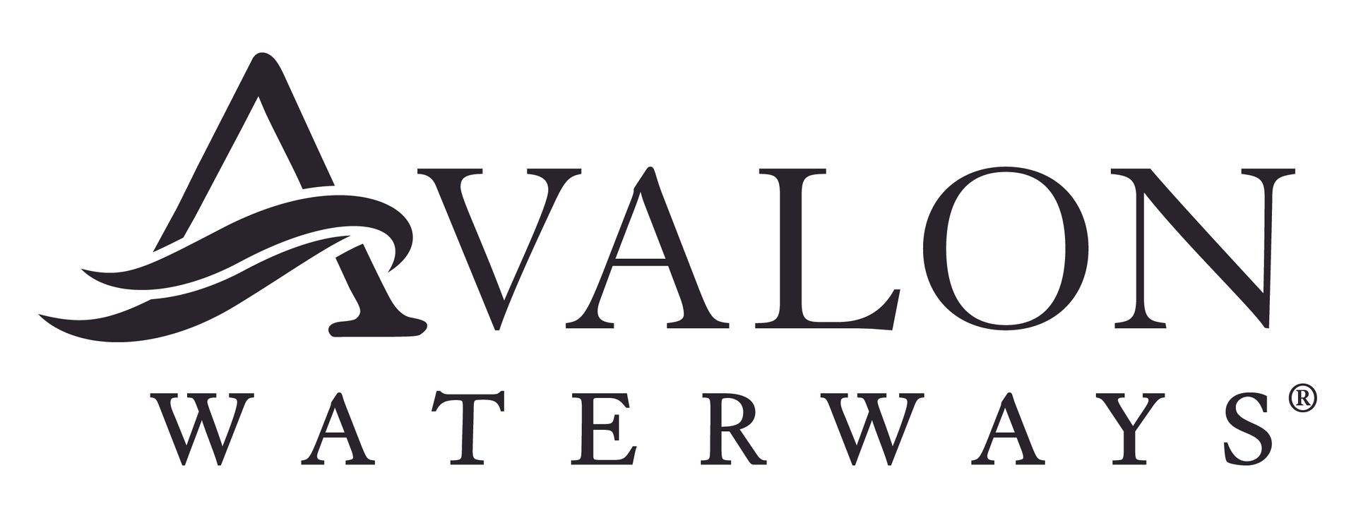 Avalon Waterways logo: black 