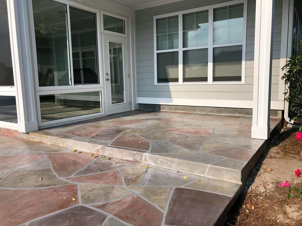 Concrete driveway