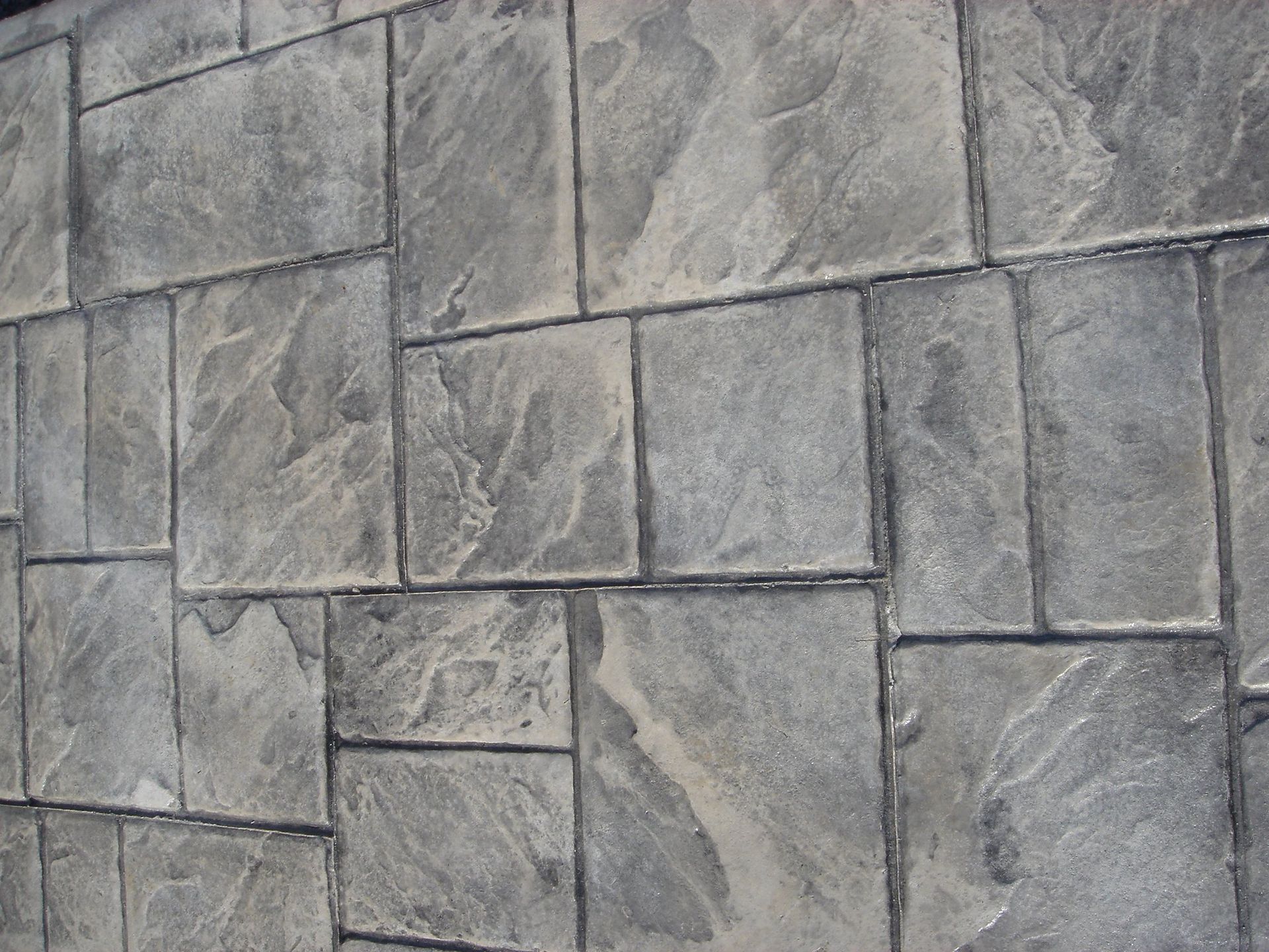 Stamped concrete texture