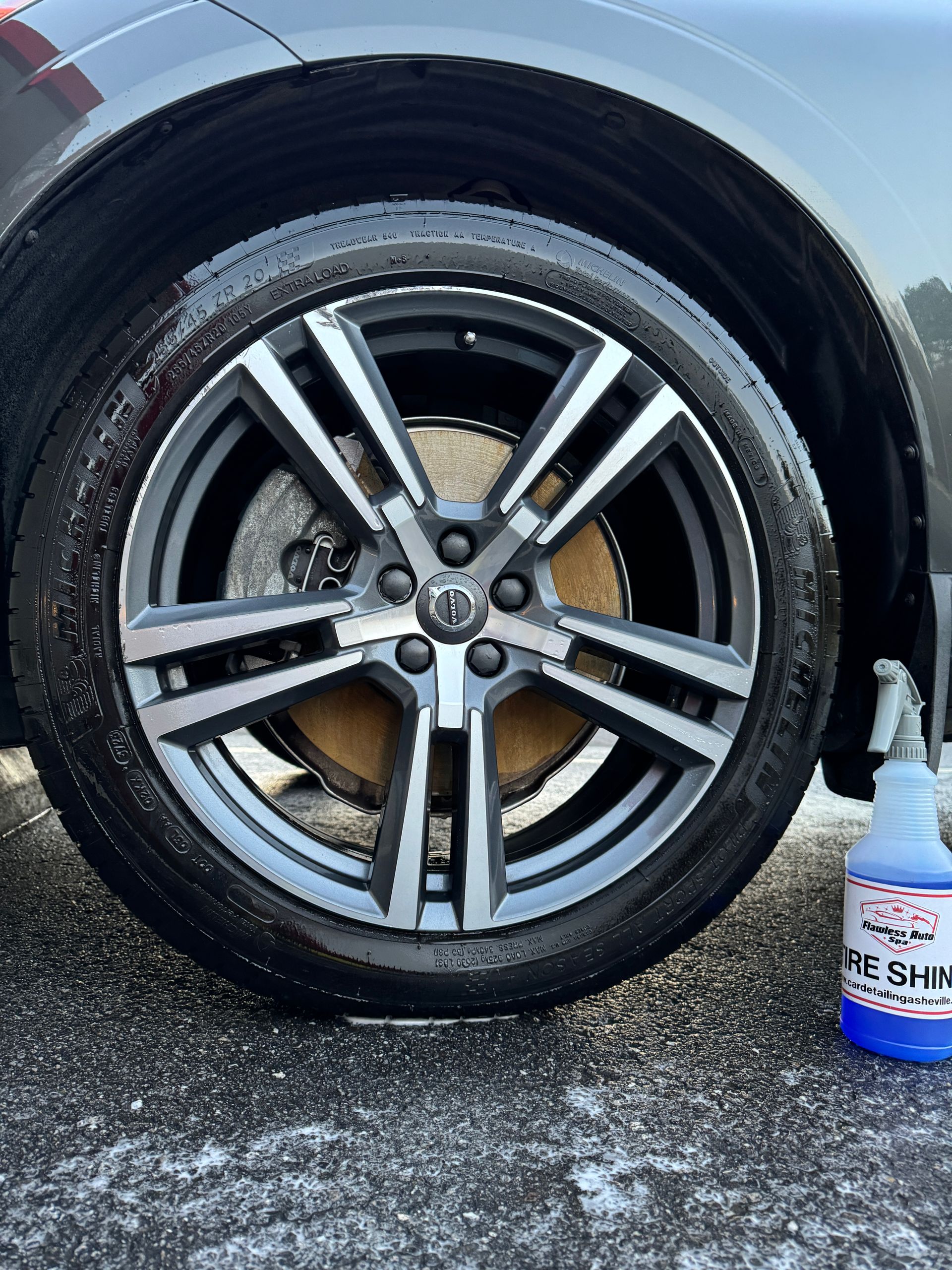 our exterior detailing services include wheel and tire polishing