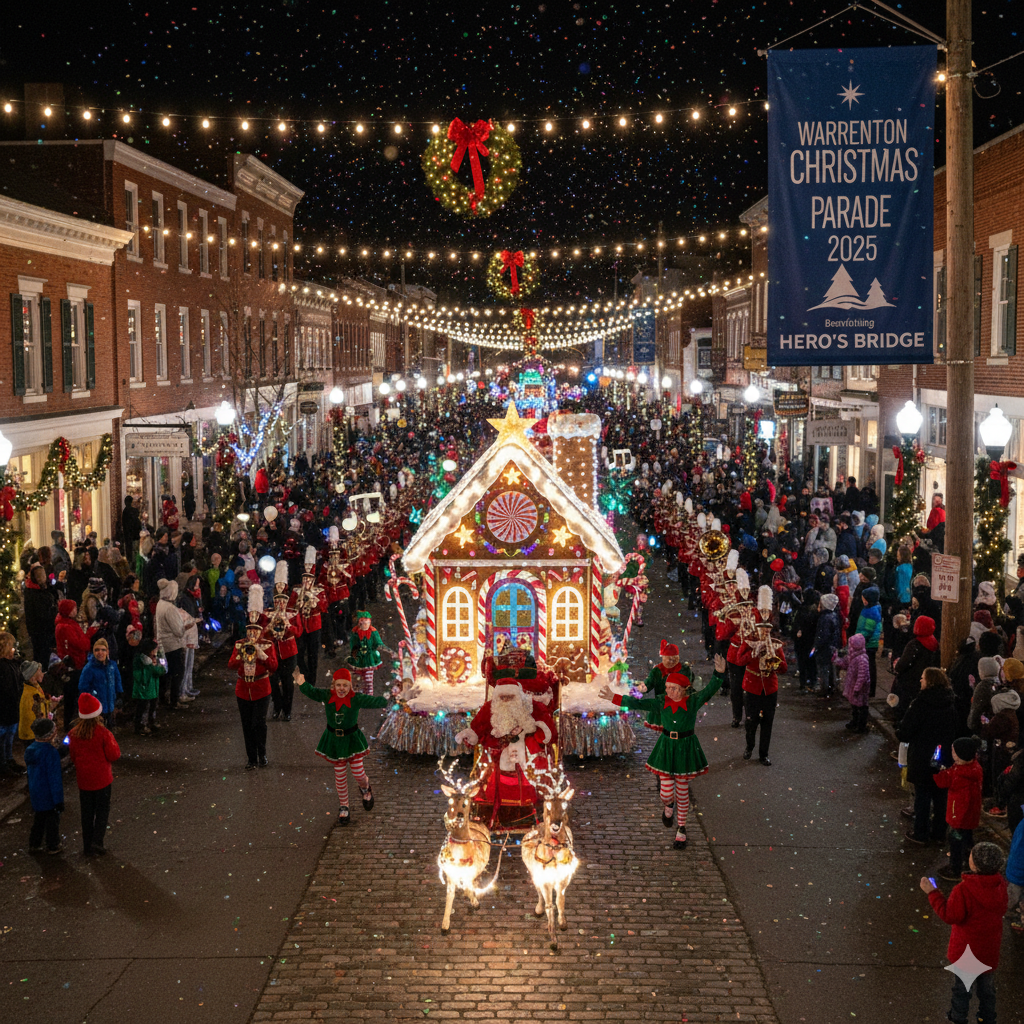 The Warrenton Christmas Parade attracts people from all over Virginia enjoy the festivites.
