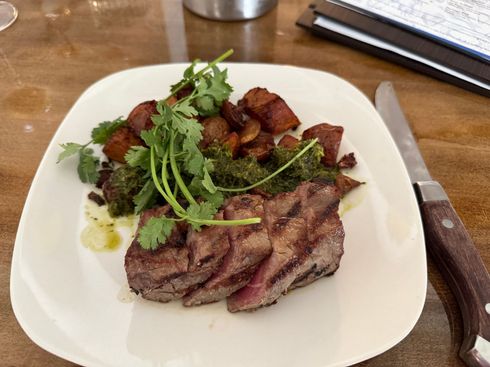 Steak and potatoes
