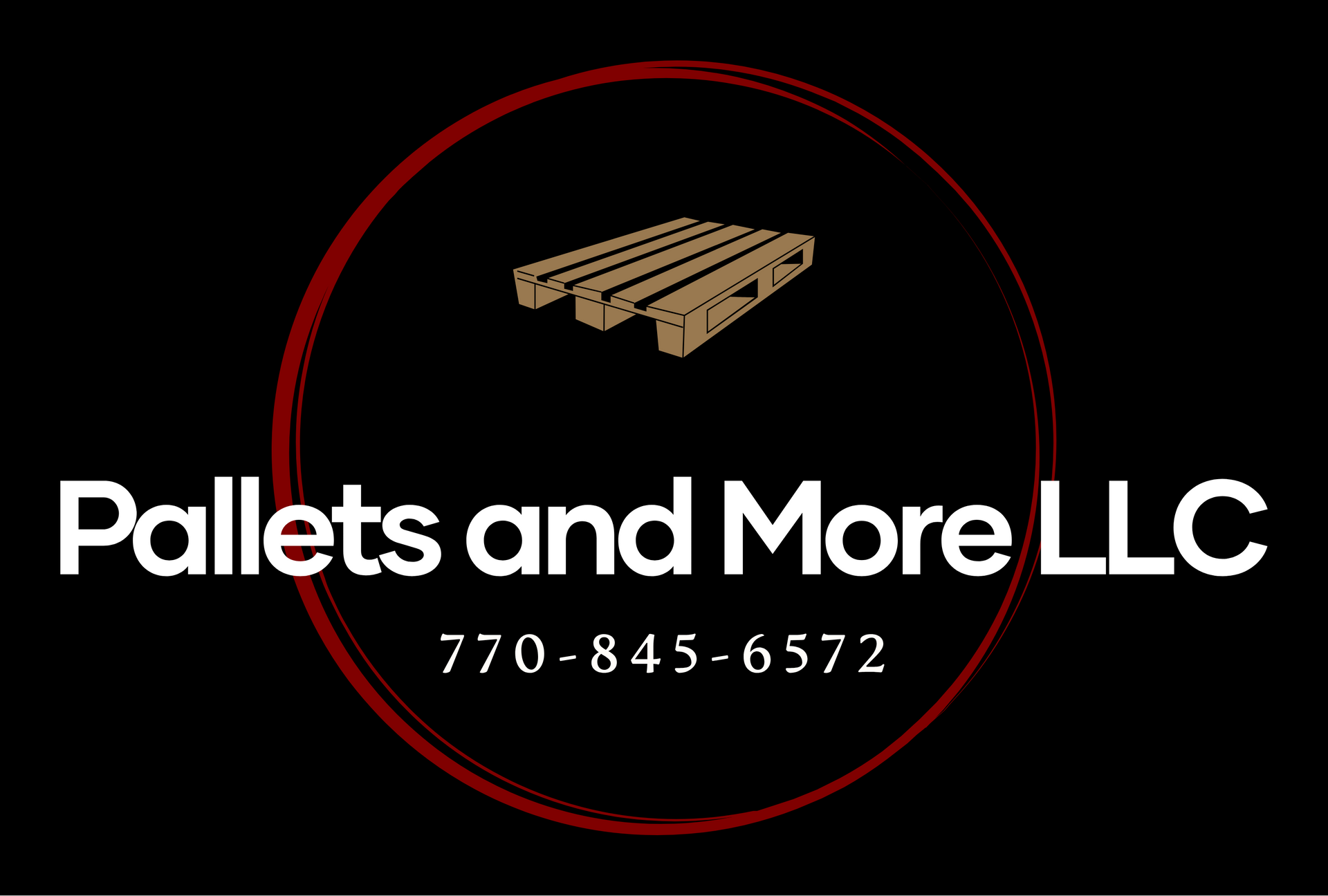 Pallets and More LLC Logo Home Page Tablet